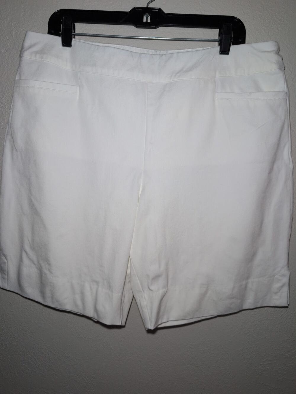 Soft Surroundings Superla Shorts White XL Pull On Stretch Pockets Tummy Mesh